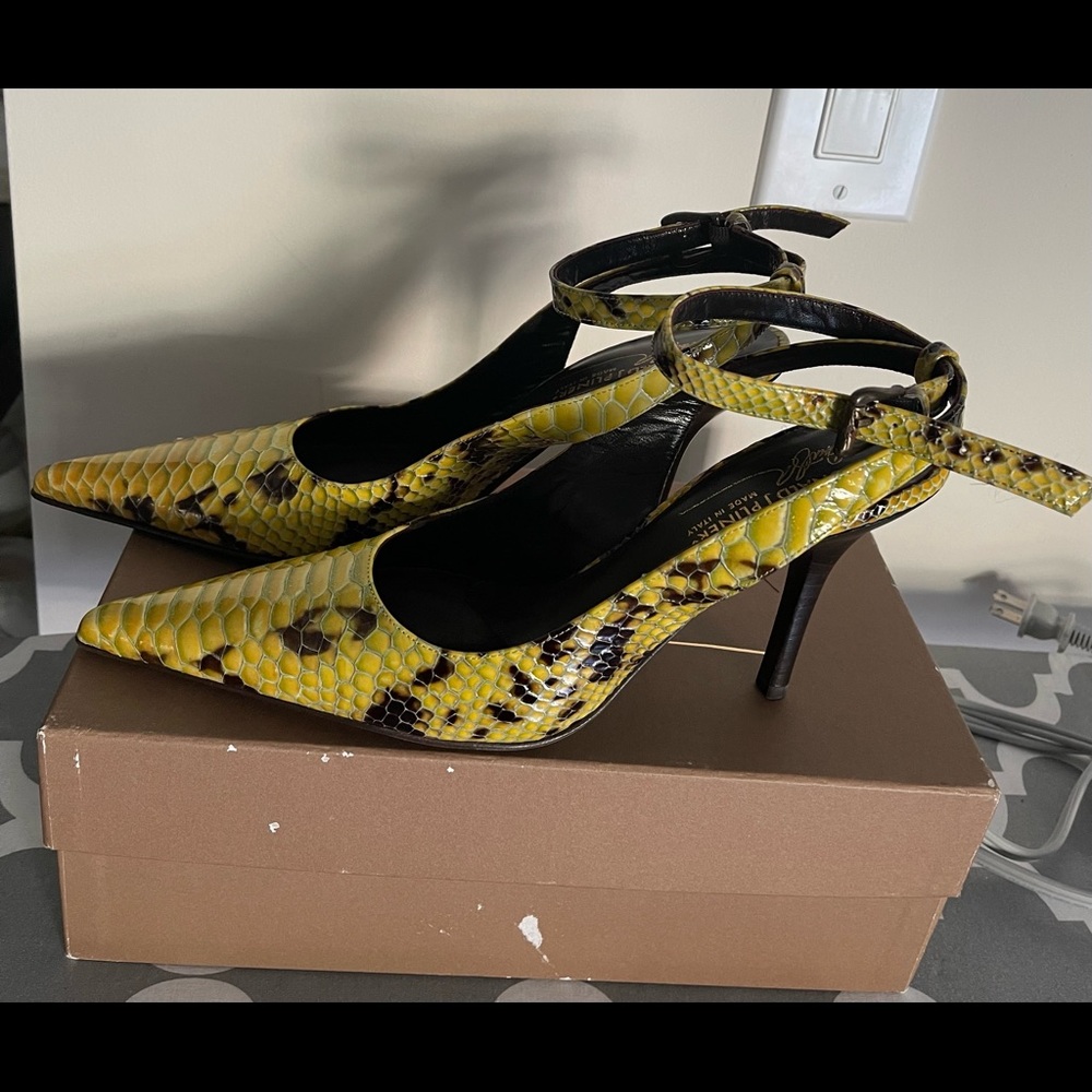 Donald J Pliner Pumps Python Sz 9n Nib - image 2